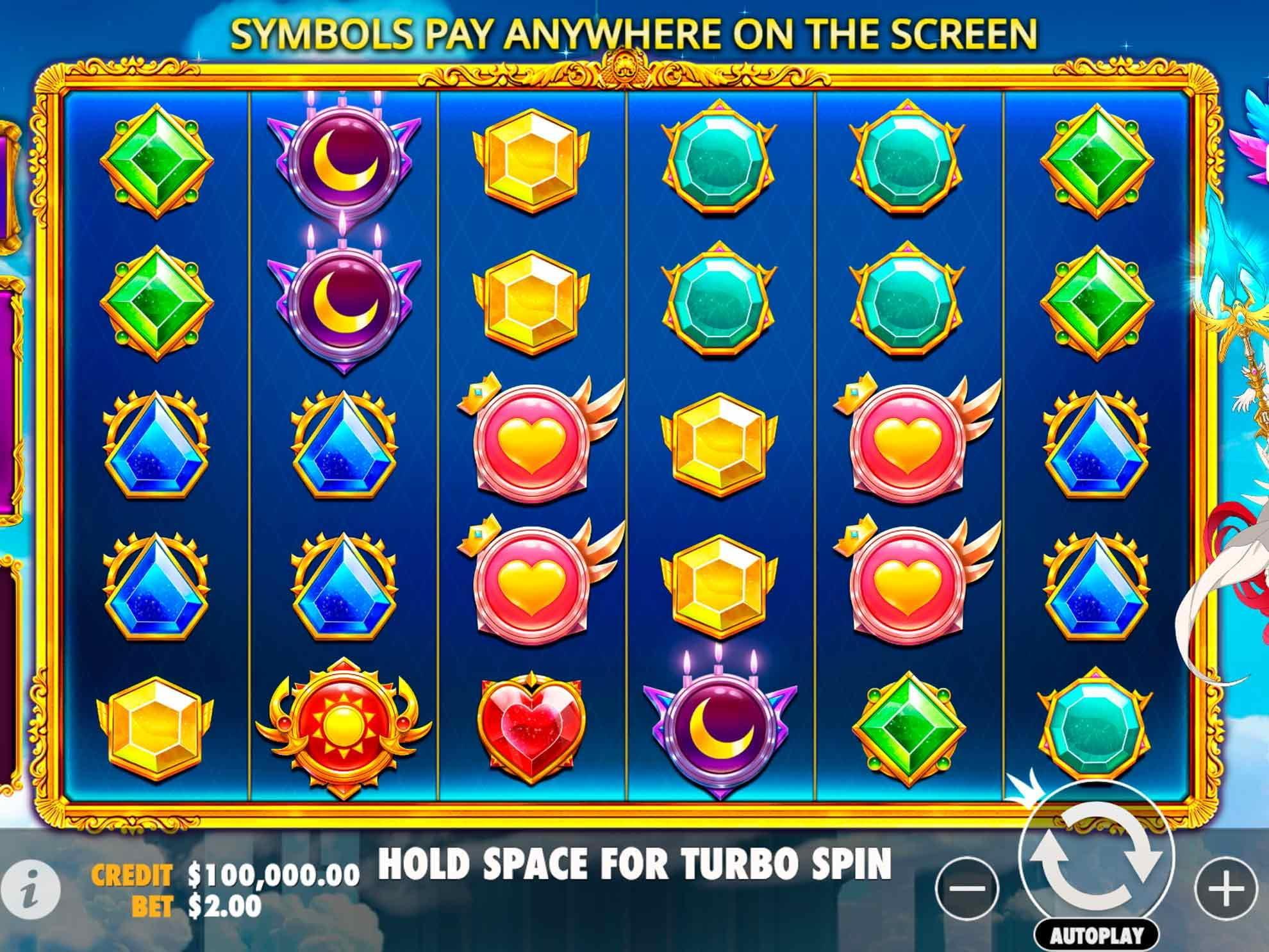 Starlight Princess — игровое поле с множителями